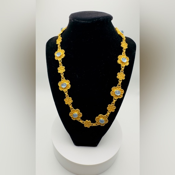 NWT Authentic Rare Luxury Julie Vos Flower Stations Statement Necklace - Picture 8 of 17